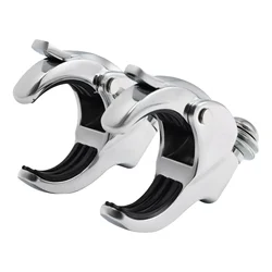 Motorcycle 49mm Windshield Clamps For Harley Fat Bob Street Bob Low Rider Dyna Super Wide