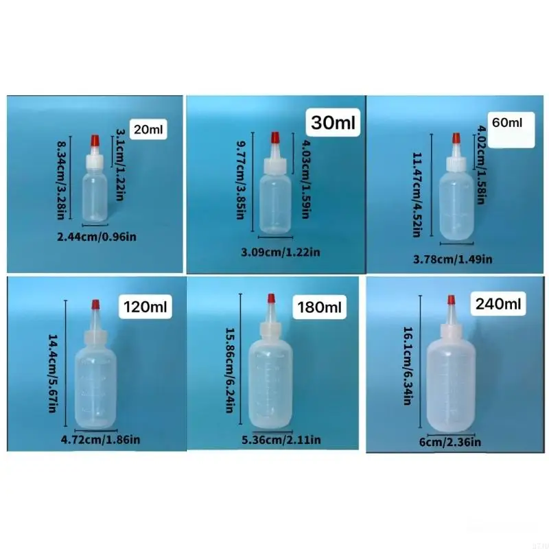 30 peças garrafas apertar para cozinha, vedação à prova vazamento, design ombro redondo, dispensadores multiuso 37jd