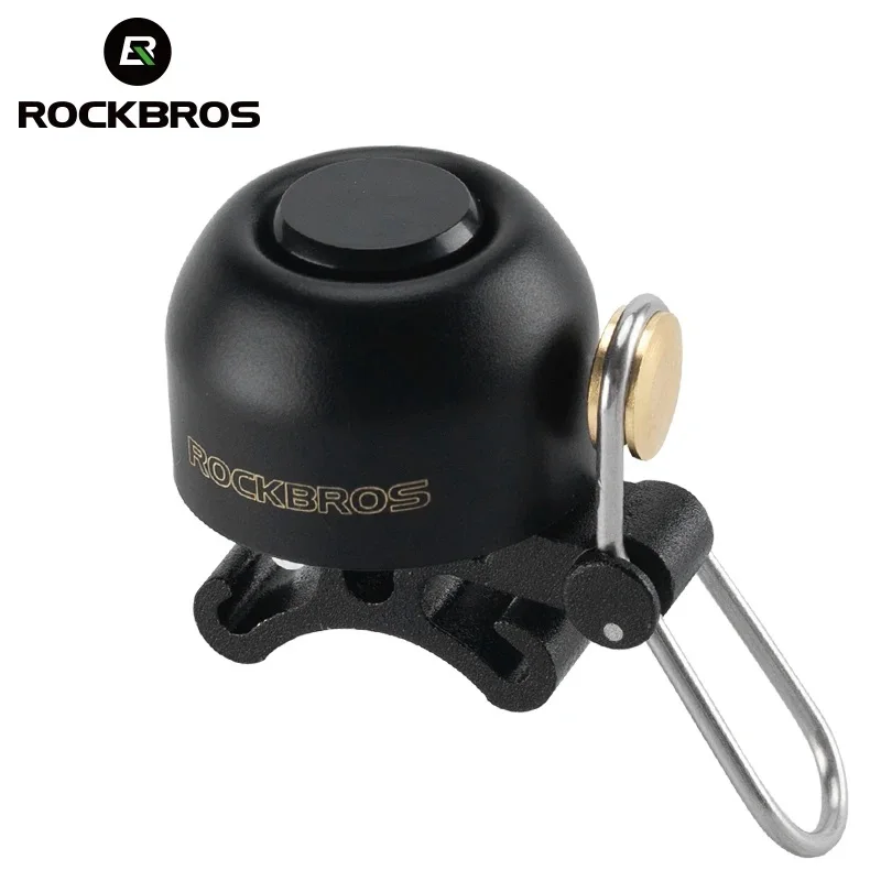 

ROCKBROS Bike Bell Safety Warning Handlebar Bicycle Bell Copper Alloy Non-slip Bicycle Alloy Ring Crisp Sound Cycling Bells