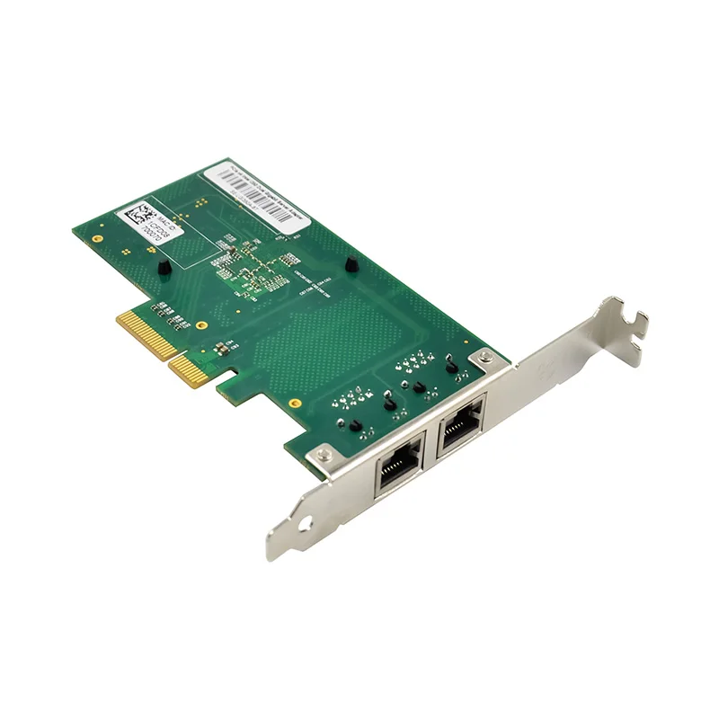 Sunweit ST727 محول الشبكة ثنائي المنفذ جيجابت إيثرنت PCIe X4 Lan Card I350-T2 NIC #5
