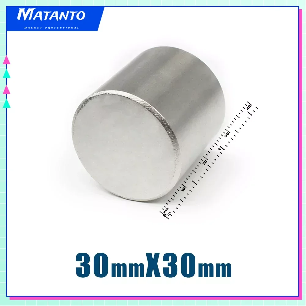 30x5 30x10 30x20 30x30mm Round Search Magnet N35 Thick Powerful Magnetic Sheet Magnets Circuler Super Strong Neodymium Magnet