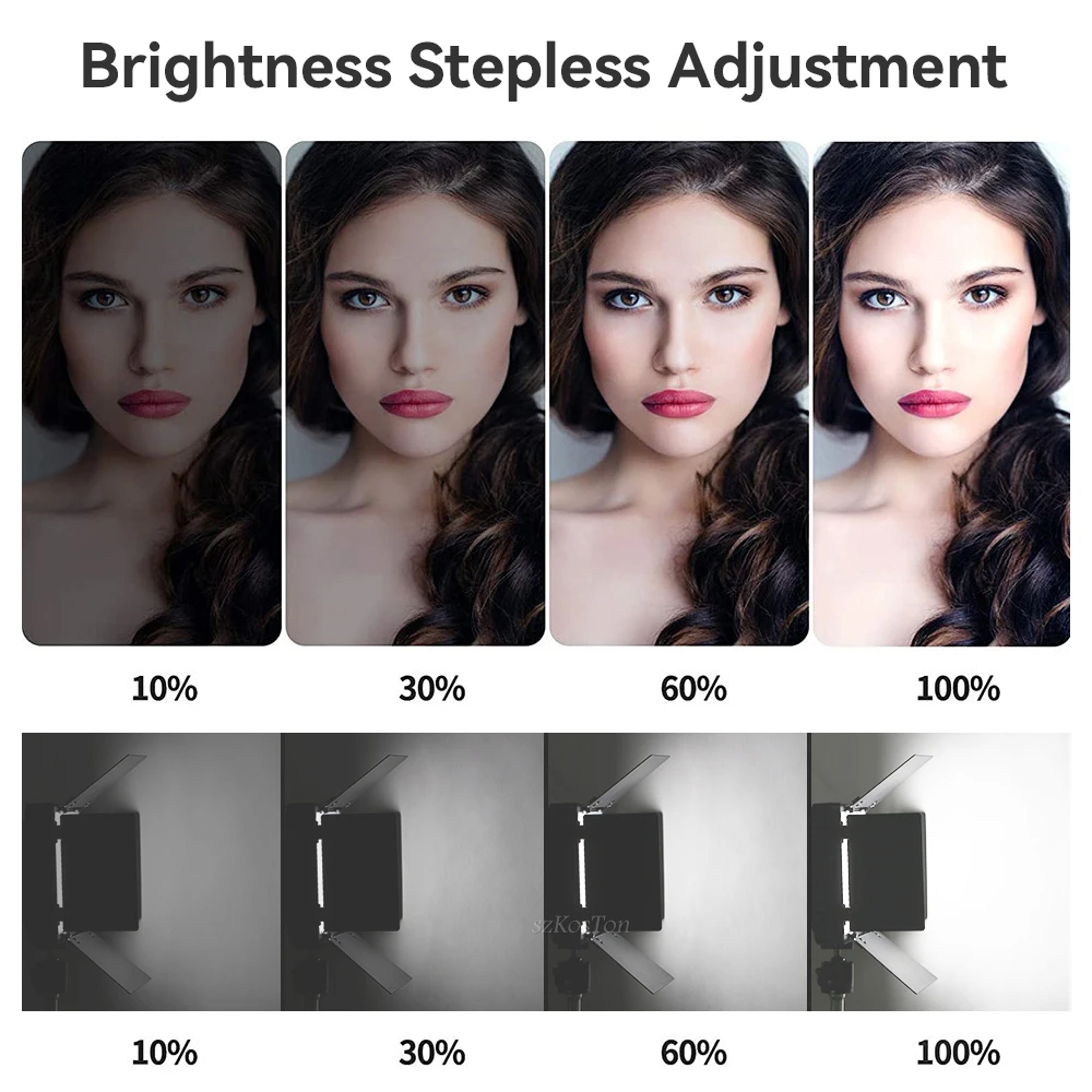 Luz LED para estudio fotográfico, iluminación de relleno para fotografía y vídeo, lámpara de Panel de grabación bicolor de 40W para juego de Youtube en vivo