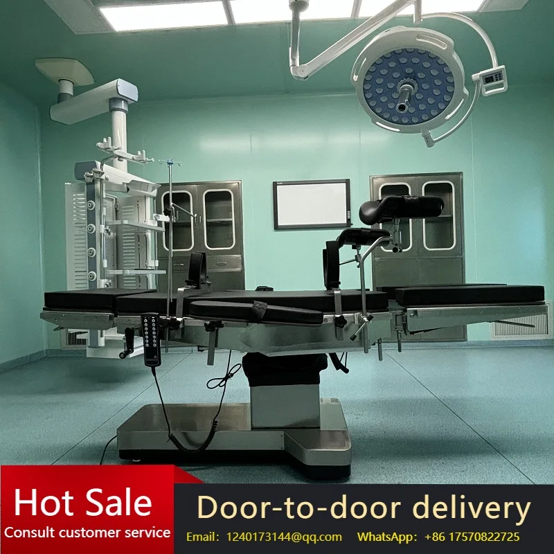 

CH Six-Control Translation T-Type Electric Hydraulic Operation Table for Hospital Surgery, Patient Operating C-Arm Compatible