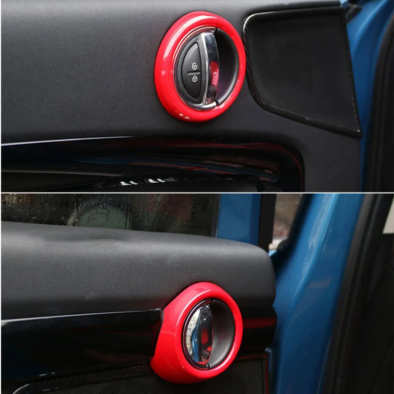 

4Pcs Car Interior Door Bowl Handle Frame Decorative Shell For MINI COOPER Countryman F60 Car Accessories Sticker Styling