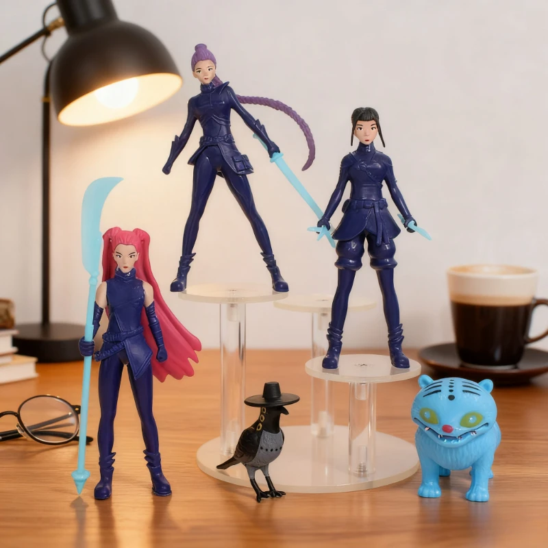 Hot! 5PCS K-pop Demon Hunters Action Figure Toy Derpys Tiger Rumi Mira Zoey Sussy Figurine Doll for Fans Christmas Gift