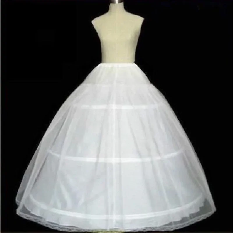 NEUE Heiße Verkauf 3 Hoop Ballkleid Bone Full Krinoline Rock Petticoats Für Hochzeit Kleid Hochzeit Rock Zubehör Slip