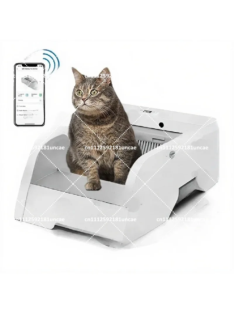 Automatic Self-Cleaning Litter Box with WiFi App Control, Smart Cat Toilet for Multiple Cats, Voice Call Remote Monitoring