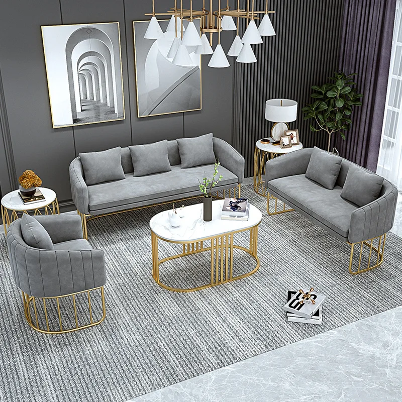 

beauty salon sofa rest area reception simple modern Internet celebrity hair salon casual clothing store small sofa