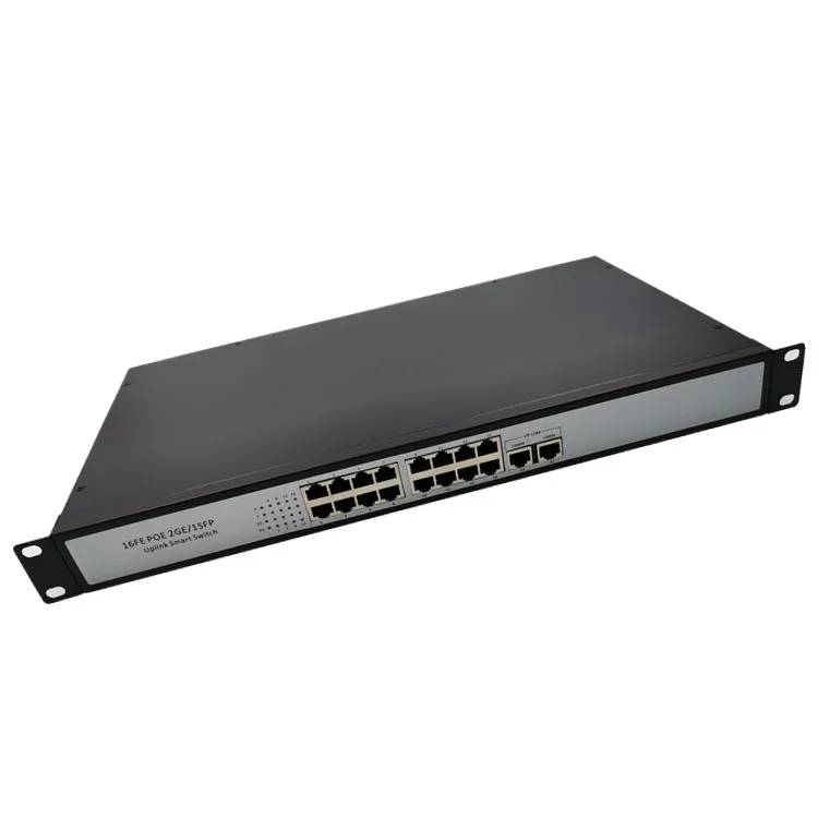 16 Port POE 10/100Mbps and 2 port Gigabit Uplink 1 port Gigabit SFP POE Switch