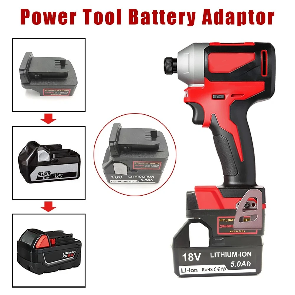 محول بطارية لبطاريات ليثيوم هيتاشي وهيكوكي 18 فولت تحويل إلى ماكيتا/DW/ميلووكي/بوش أدوات طاقة البطارية 18 فولت/20 فولت #3