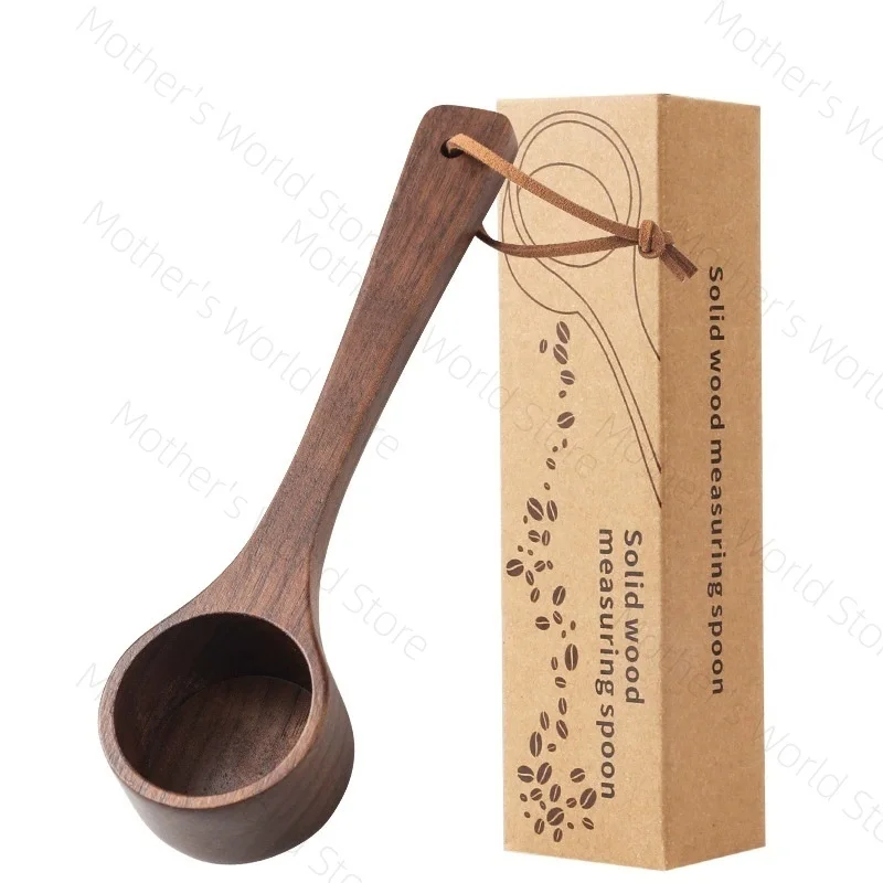 

1PC Walnut Coffee Scoop, Solid Wood Scoop, Gram Scoop, Coffee Powder and Milk Powder Measuring Spoon