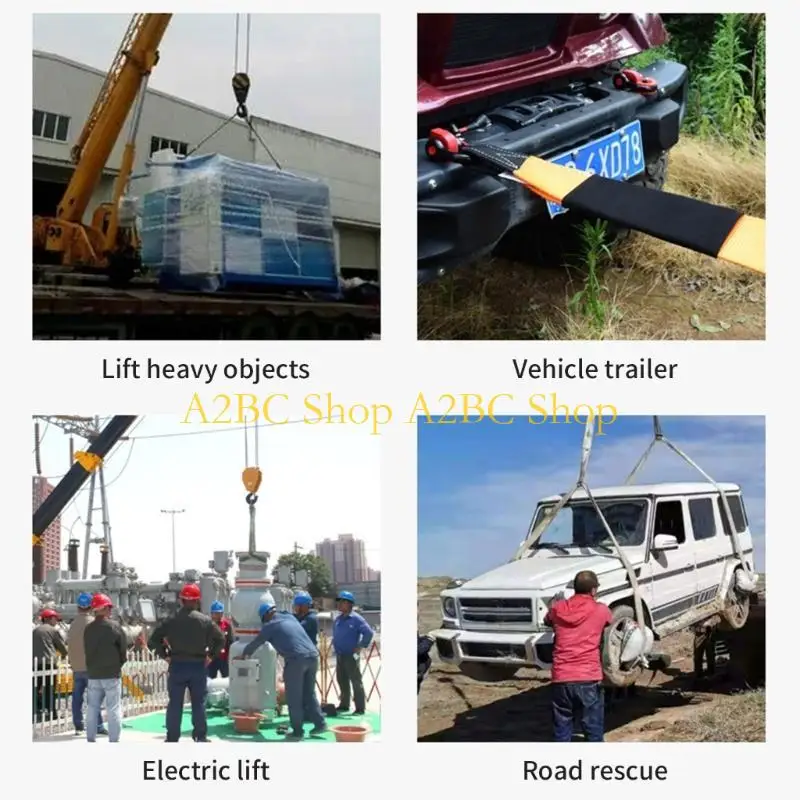 حزام ونش مقطورة A2BC مع استبدال الخطاف حزام الثقيل 19.7/26.2/32.8 قدم