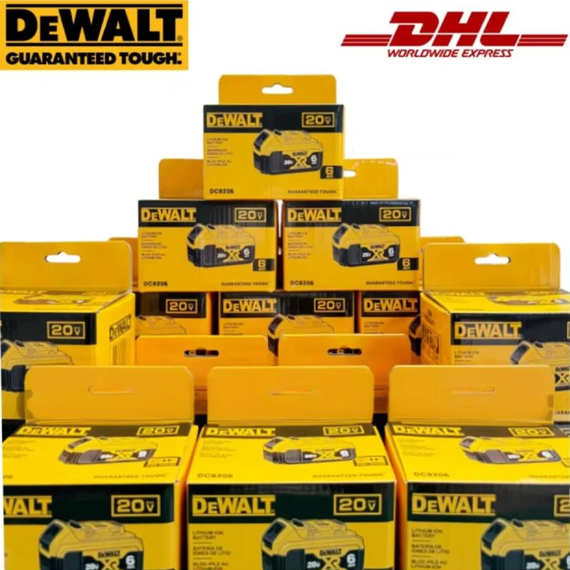 

100% Genuine Dewalt 20V Battery, 2AH 5AH 6AH Rechargeable Lithium Ion Battery, Dewalt DCB200 Power Tool Replacement Battery