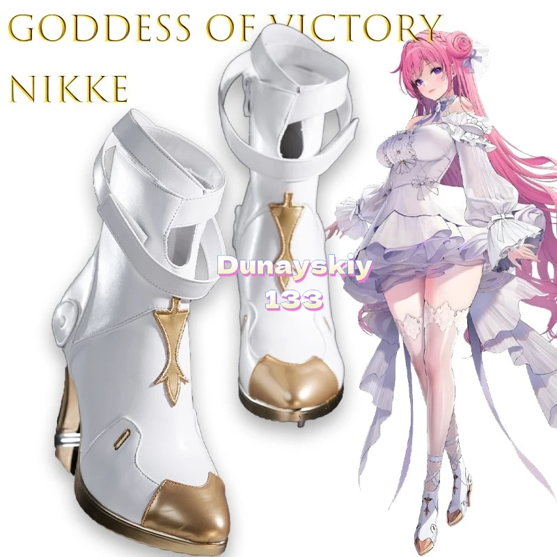 

Goddess of Victory: NIKKE Dorothy Обувь для косплея - Сапоги на высоком каблуке в стиле аниме, костюм на Хэллоуин, Рождество и Лолита.