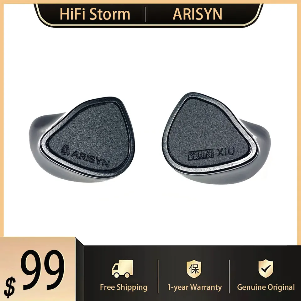 New ARISYN YUN XIU Headphone PZT Hybrid 10mm DLC Diaphragm Dynamic