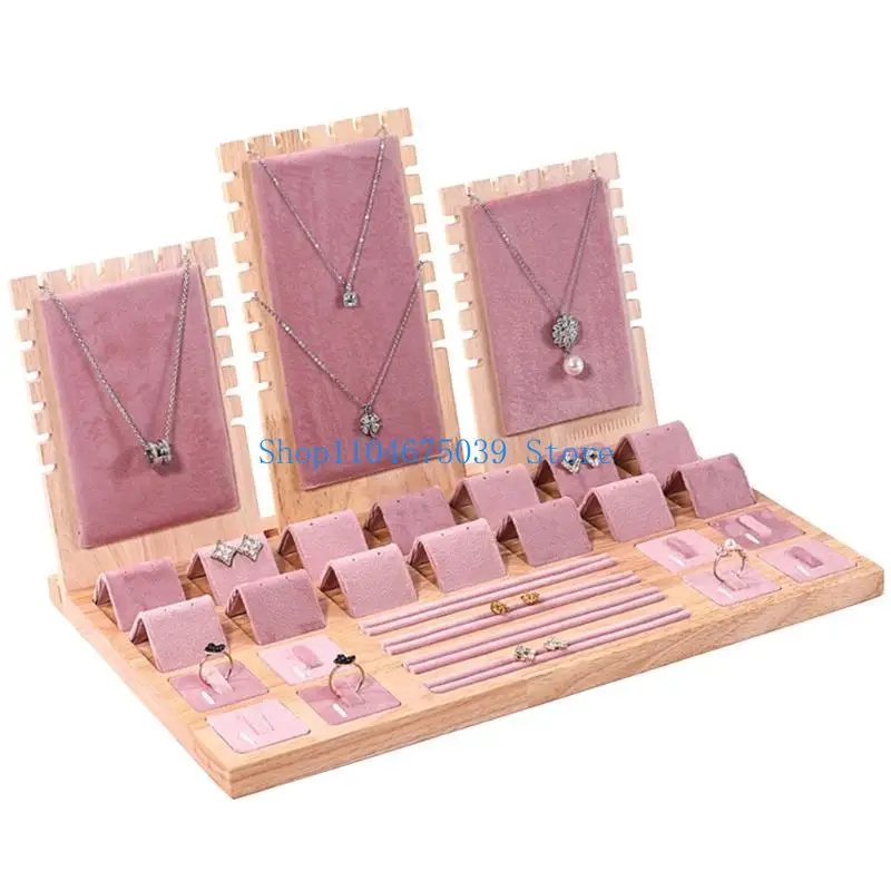 

5asd Stylish Jewelry Display Case Jewelry Showcase Tray for Retailers and Collectors