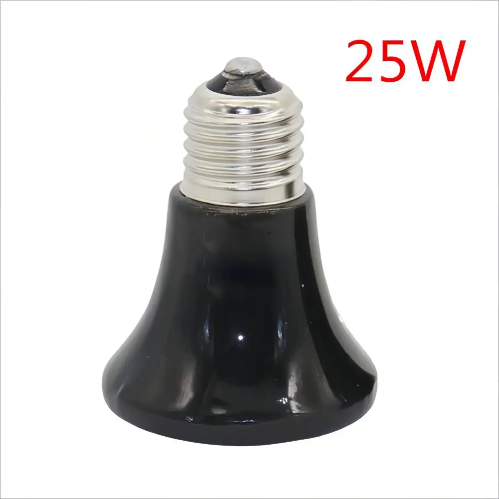 1 Pc Climbing Pet Heating Lamp  Infrared Emitter Conical Ceramic Lamp Small Pet Brooding Temperature Control Lamp 25/50/75/100W