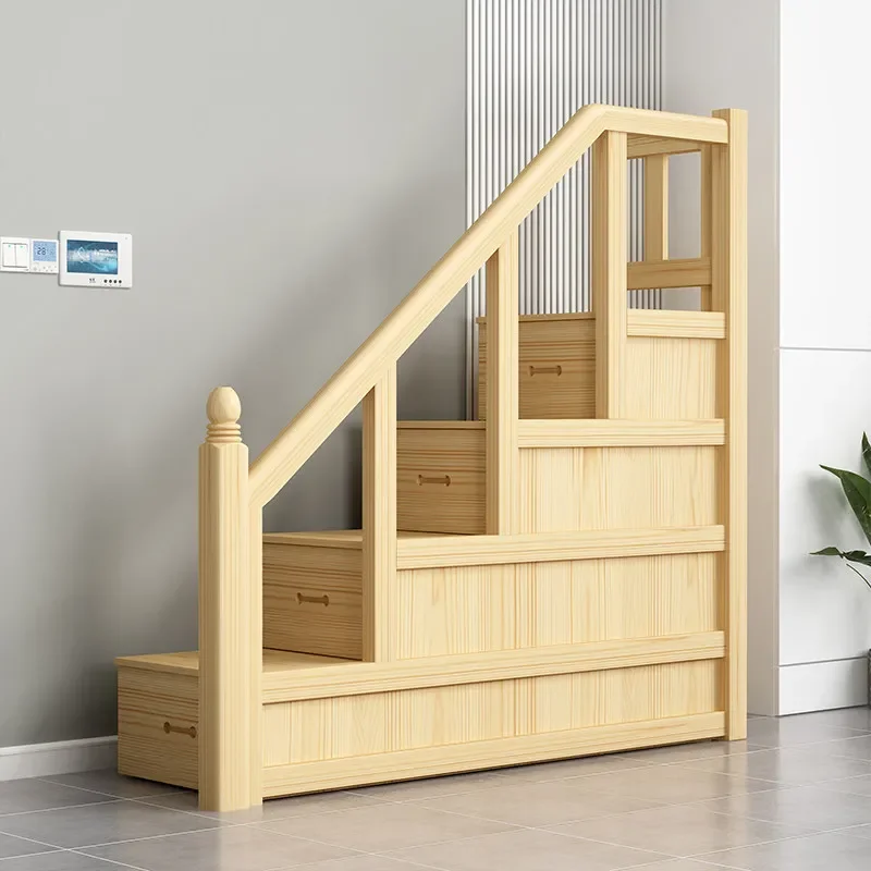 Solid wood step cabinet sold separately Mother and child bed Stair cabinet Children's bed step cabinet Locker Upper and lower