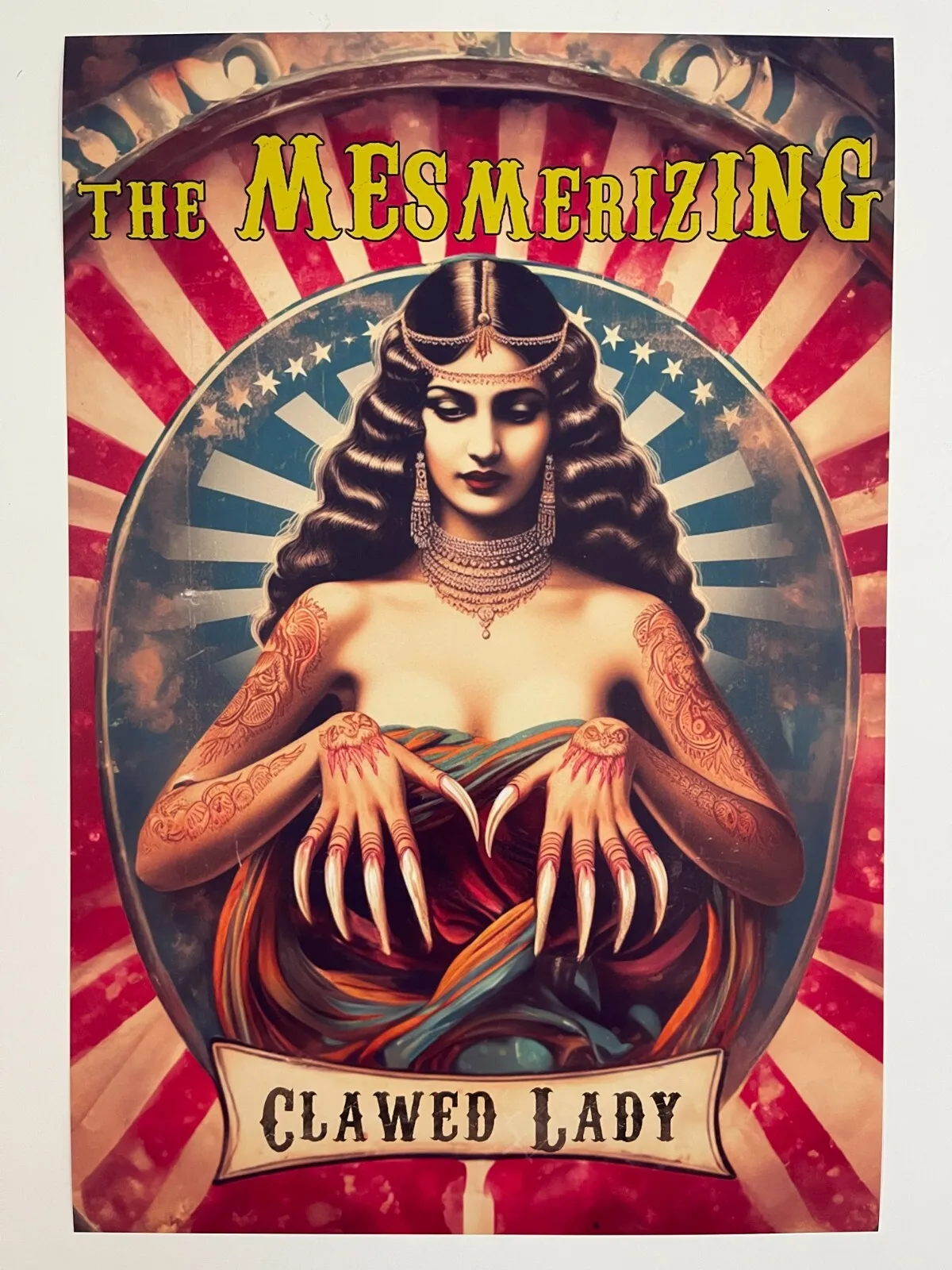 Clawed Lady Freak Show Poster Circus Art Retro Carnaval Freakshow Posters Wall Art Rome Decoratie