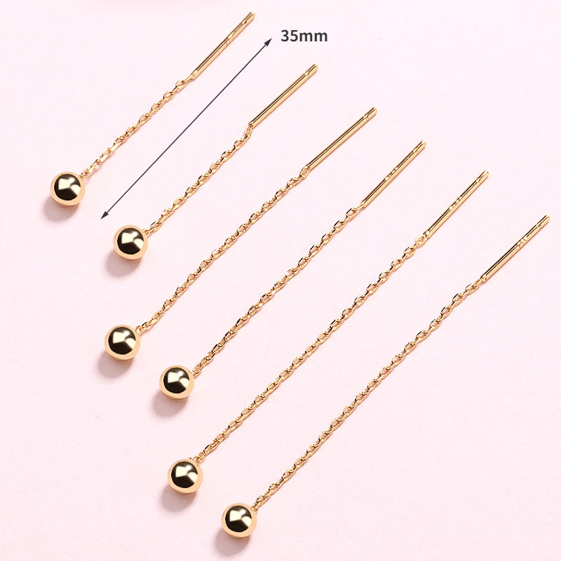 925 Sterling Silver Small Round Bead Studs Earrings
