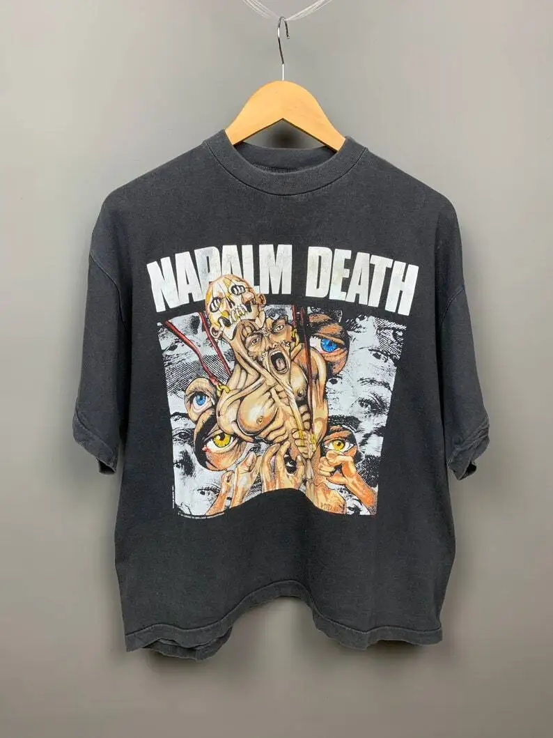 Napalm Death 1991 Mass Appeal Madness T Shirt New Black Te4471