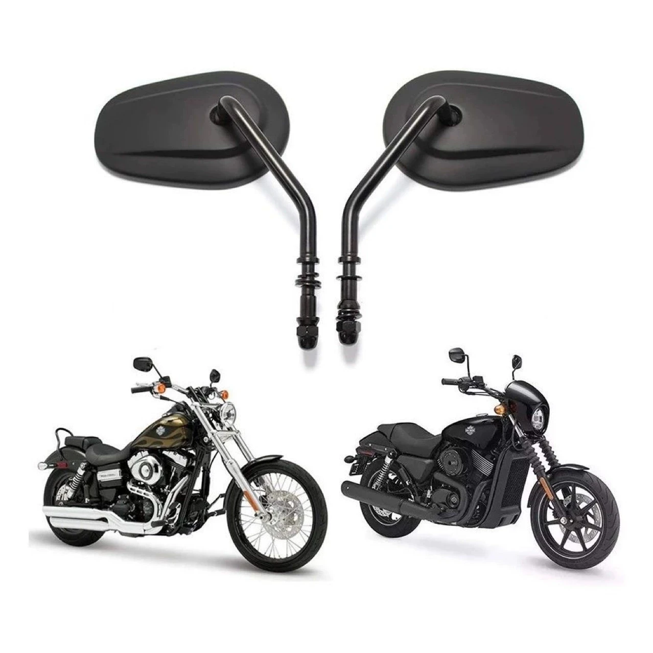 

M8 Screw Motorcycle Modification Accessory Vintage rearview Mirror With Large Mirror Surface Mirror Reverse Mirror