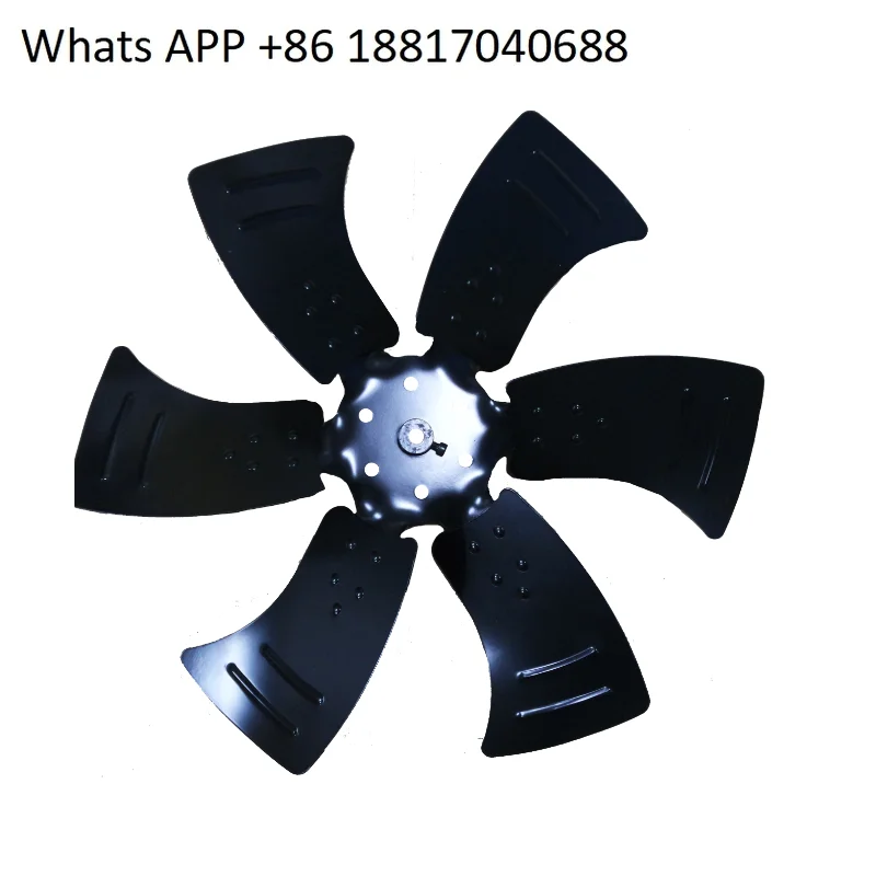 

Fan three-phase asynchronous motor blades, for axial flow 4P 6P metal blade