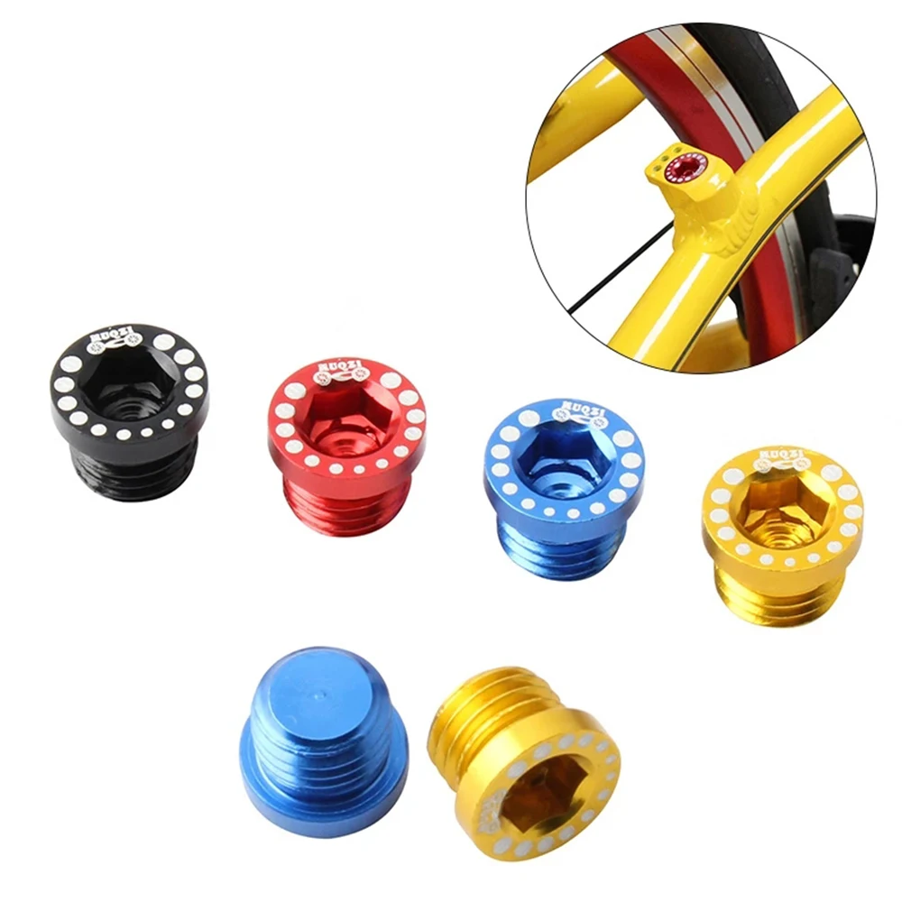 الجبلية 4 قطعة ل الخامس الفرامل ثقب سبائك الألومنيوم ناتئ الفرامل قاعدة التوصيل مسمار مزلاج M10 * 1.25 الفرامل آخر جبل مسامير