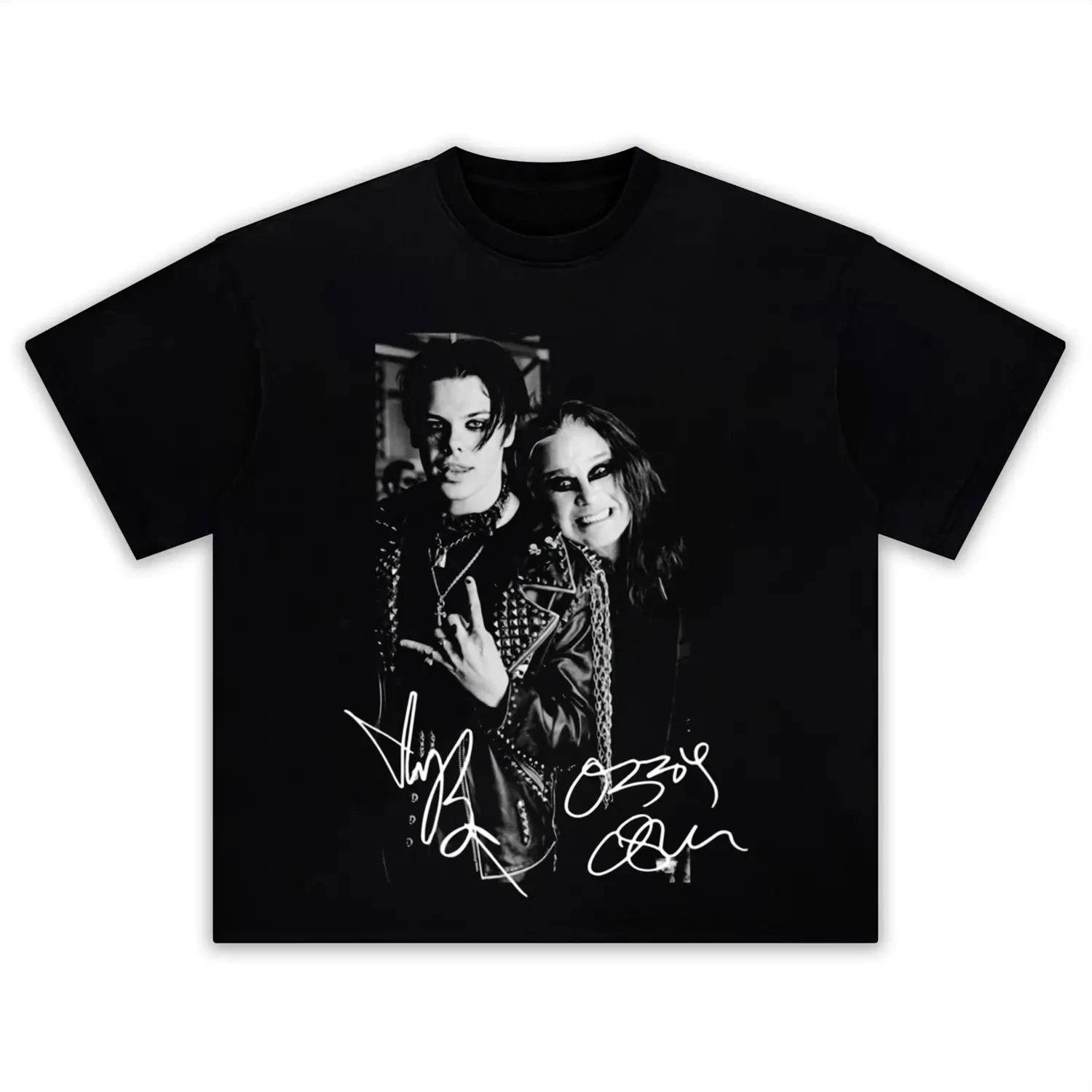 Camiseta de algodón con gráficos de YUNGBLUD y Ozzy Osbourne, camiseta Unisex de moda de verano 2026, camisa de manga corta de estilo Retro para hombres y mujeres, ropa de calle