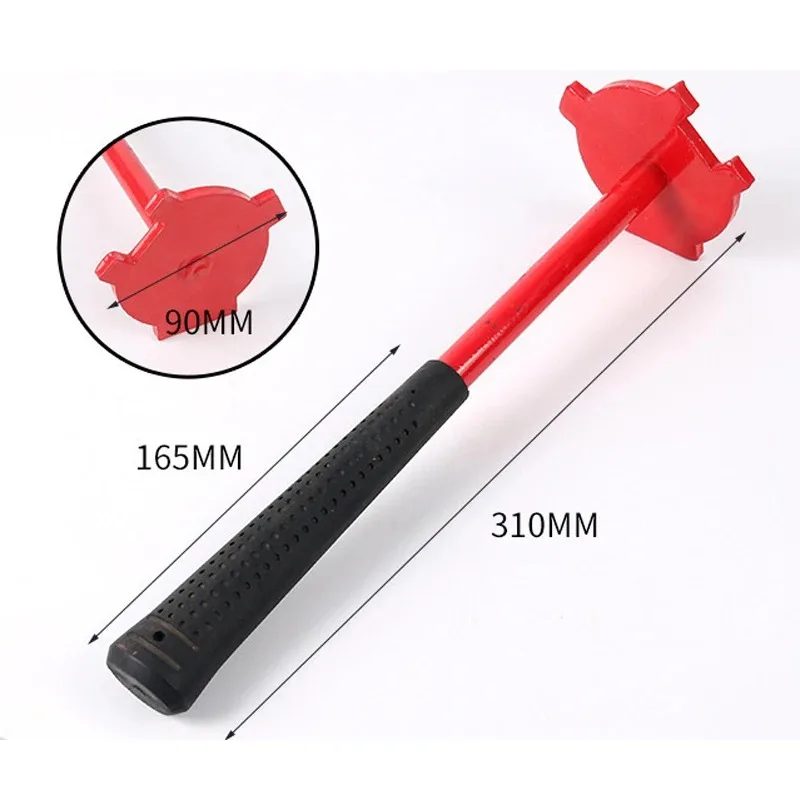 Universal Heavy Duty 200L Oil Drum Opener Wrench Manual Tool for Removing Screw Bung Caps of Oil & Fuel Barrels