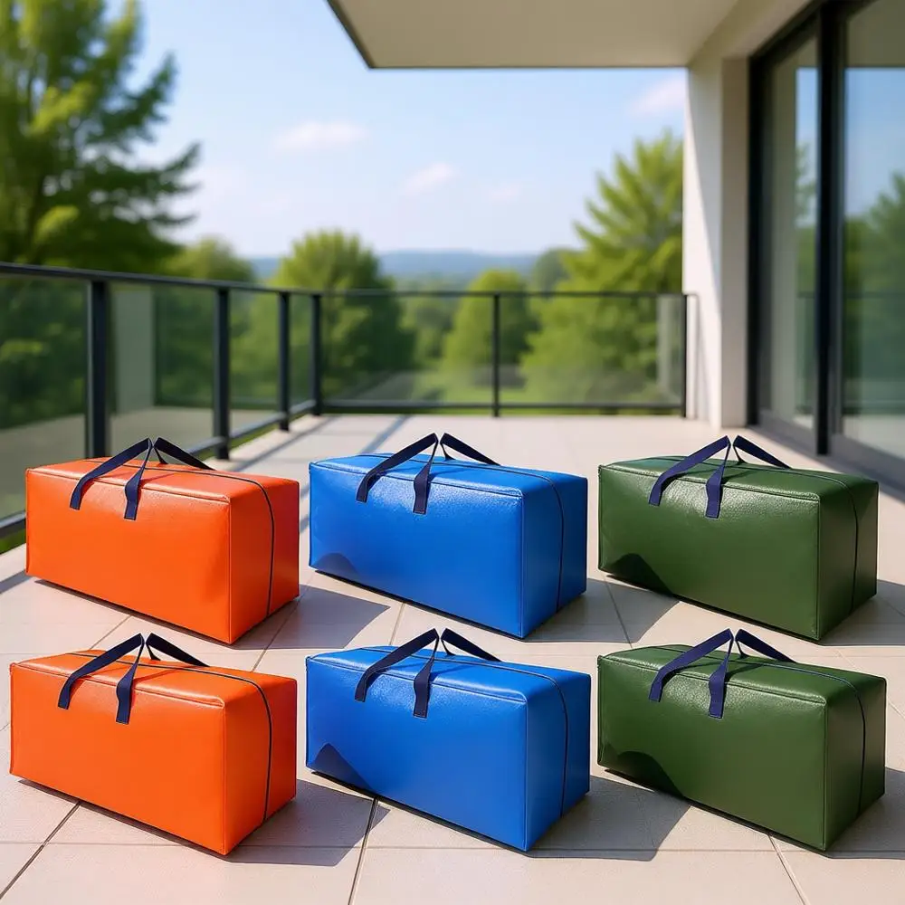 

12 Pack Heavy Duty Extra Large Moving Bags with Backpack Straps - Strong Handles & Zippers, Storage Totes or Space Saving, Alter