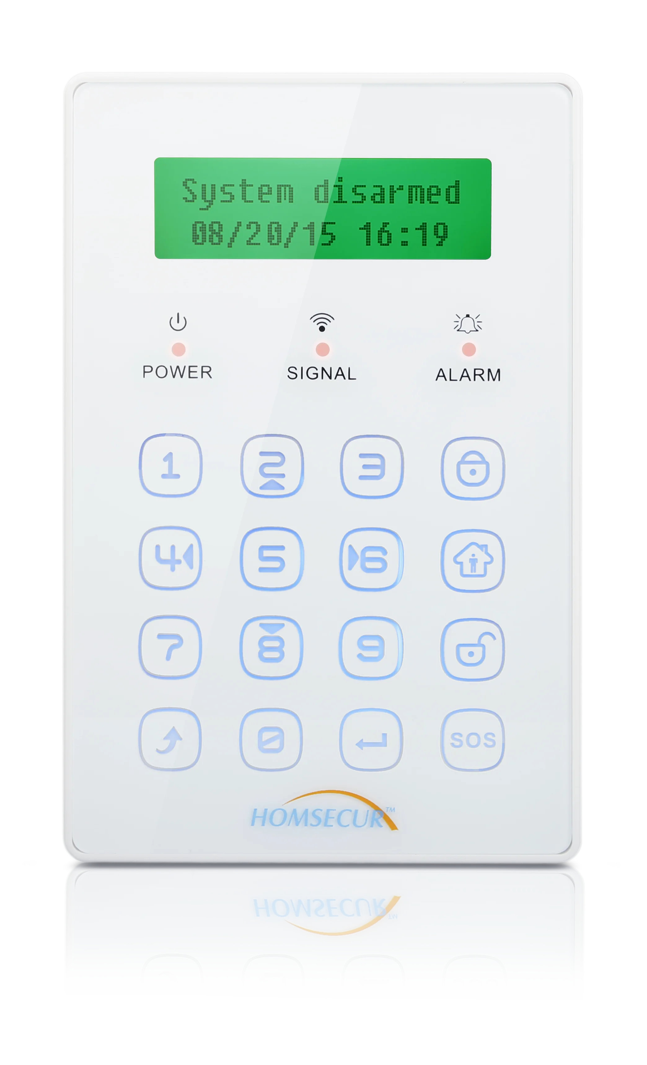 HOMSECUR Wireless Two-Way Touch Keypad Password Keypad For YL Alarm System ONLY