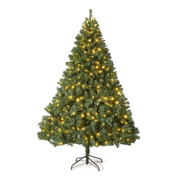 Pre-Lit Realistic Green Christmas Tree 1