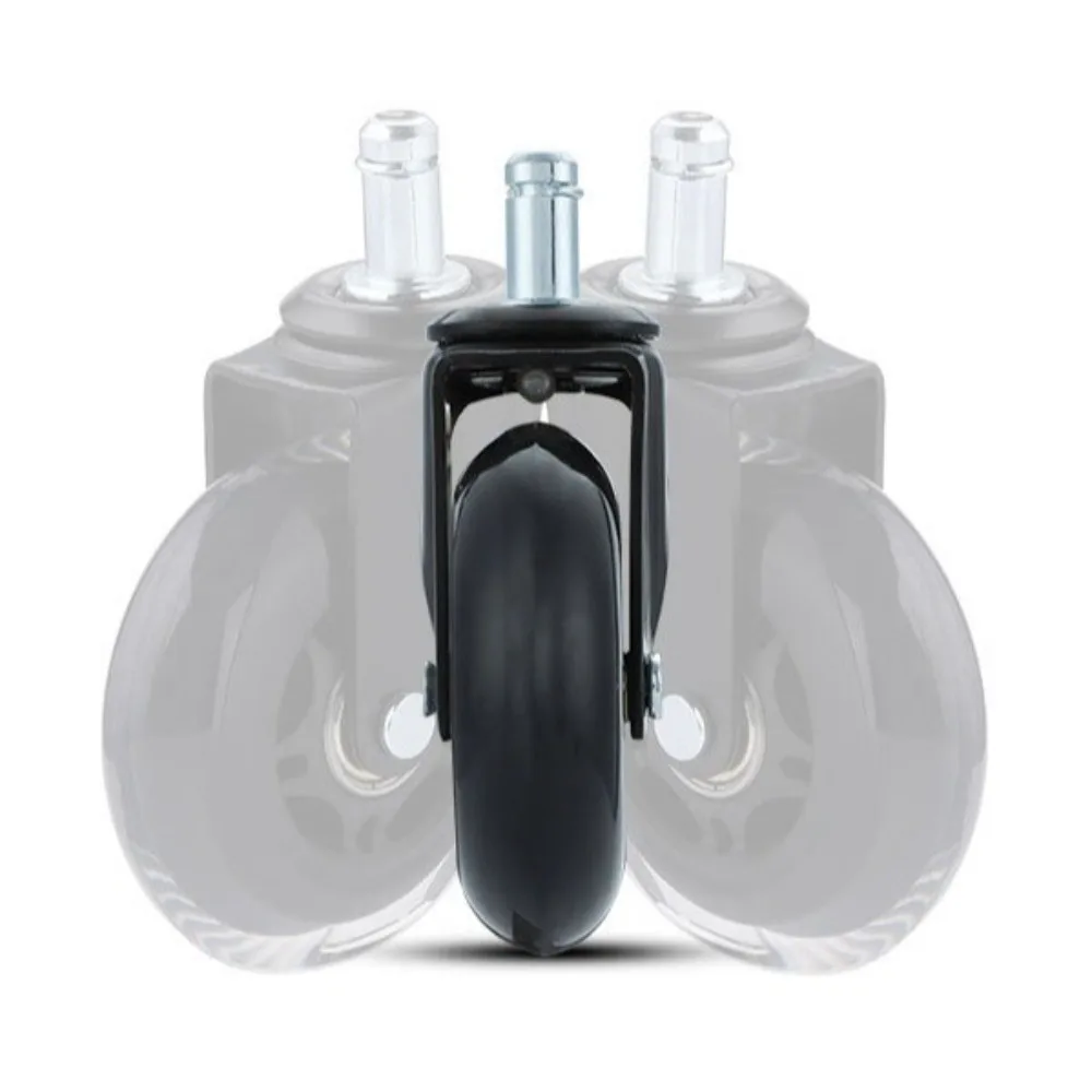 Durable 3 inch Office Chair Caster Wheel Swivel PU Rotatable Caster Wheel Replacement Mute Universal Wheel Home Office Chair