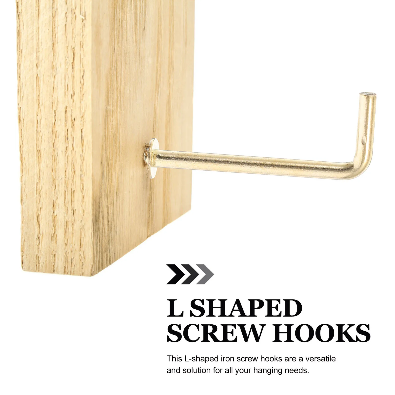 

Screw Hook L-shaped Multifunctional Hanger Hooks Right Angle Iron Screws for Hanging