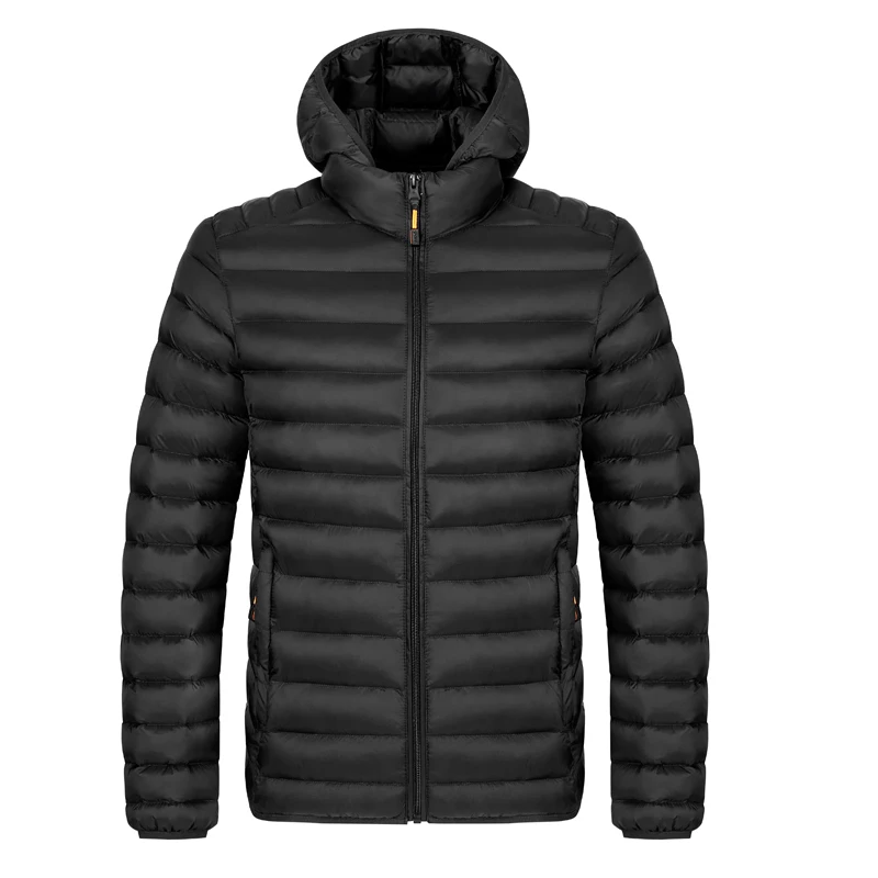 Chaqueta impermeable con capucha para hombre, abrigo informal a prueba de viento, Parkas cálidas, 6XL talla grande, para otoño e invierno, novedad