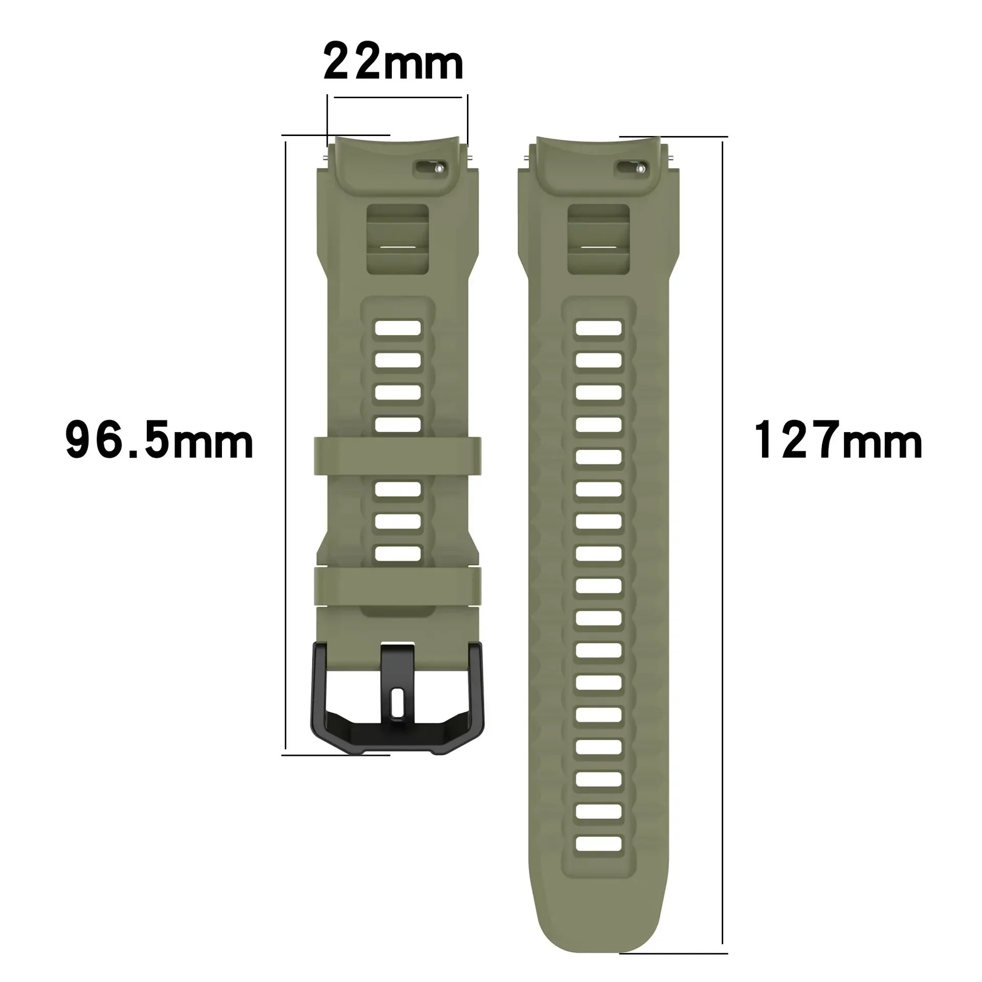 Silicone Band For T-rex 3 pro 48mm Elastic Sport Strap For Amazfit T-rex3 Pro 48mm Smartwatch Bracelet Replacement Accessories view 5