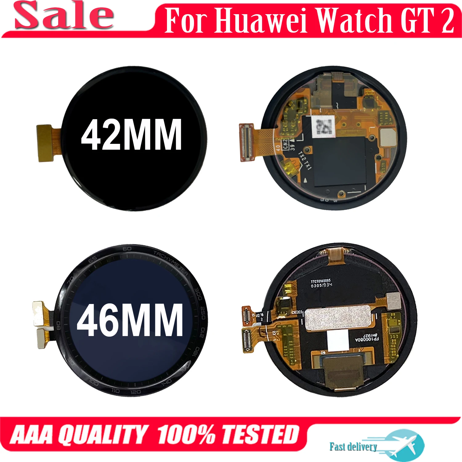 

Original 1.39'' For Huawei Watch GT 2 GT2 LTN-B19 DAN-B19 LCD Display Touch Screen Digitizer Assembly 42MM 46MM
