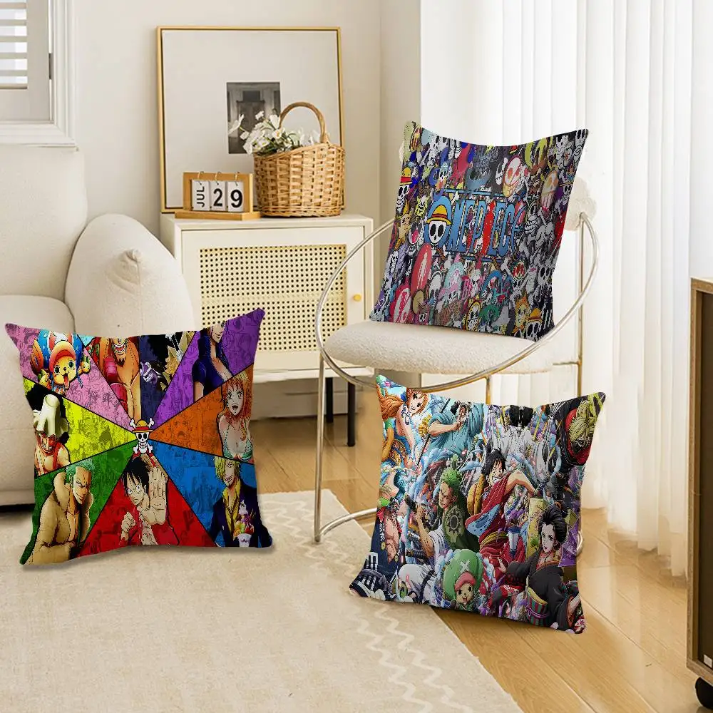 

Japanese Anime O-One P-Piece Cushion Cover Polyester Sofa Cushions Decorative Throw Pillows Home Decoration Pillowcover