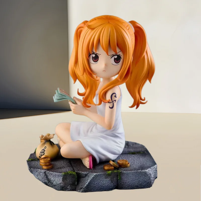 

Новая аниме-фигурка One Piece, 11 см, Q-версия, Нами в детстве, коллекционная модель, игрушка, украшение для рабочего стола, подарок на день рождения для мальчика