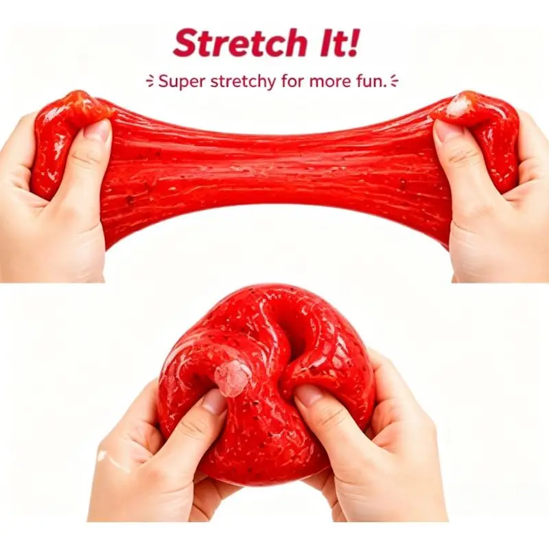 Slushy Watermelon Squishies Stress Relief Ball, Realistic Fruit Slush Filled Soft Sensory Squeeze Fidget Toy