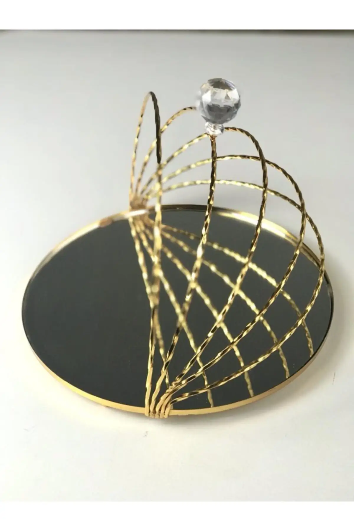 Luxury gold cage tray single serving luxury 2022 tray table decorative serving luxury tray Tea tray Tea tray