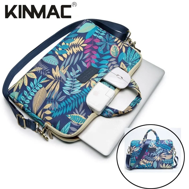 Afbeelding 3: Kinmac Merk Messenger Handtas Laptoptas 13,14,15.4,15.6,16 Inch Man Dame Vrouwen Case Voor MacBook Air Pro Notebook computer PC