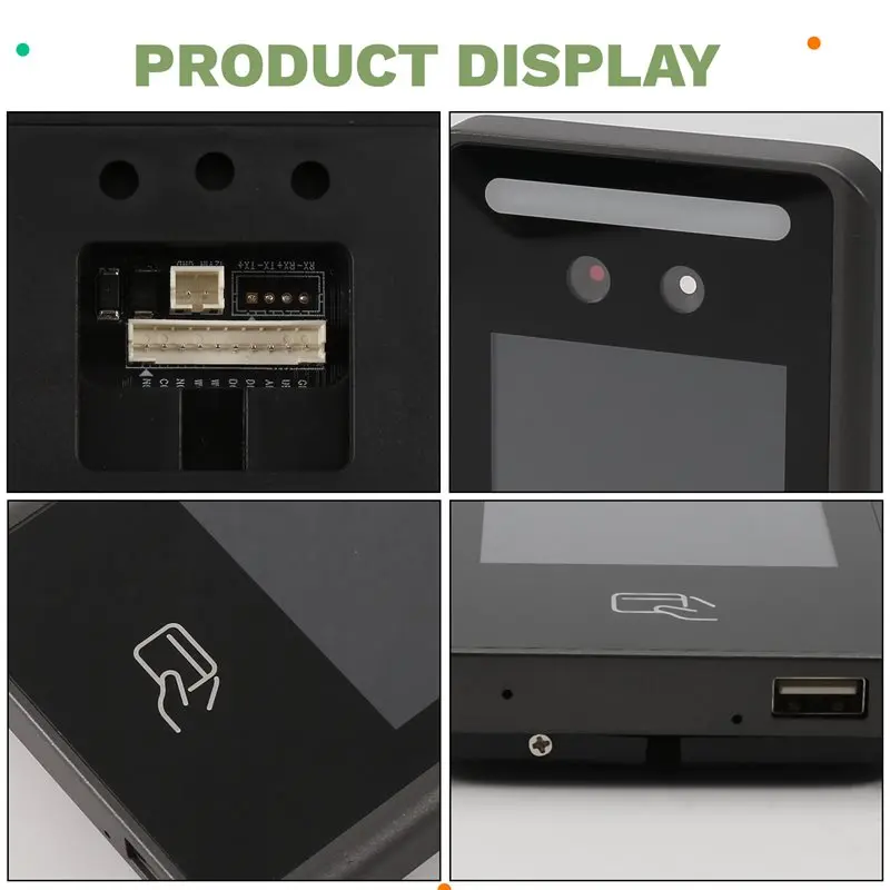 [A92Z!NEW】 Face& RFID Recognition Terminal AI Biometric Wall Mount 4.5-Inch Card Reader For Time Attendance Access Control Syste