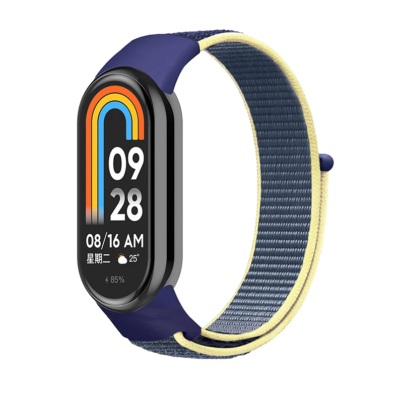Nylon Loop Strap Voor Xiaomi Mi Band 10 9 8 NFC SmartWatch Polsband Correa Vervanging Sport Pulsera voor Miband 8 9 10 Armband