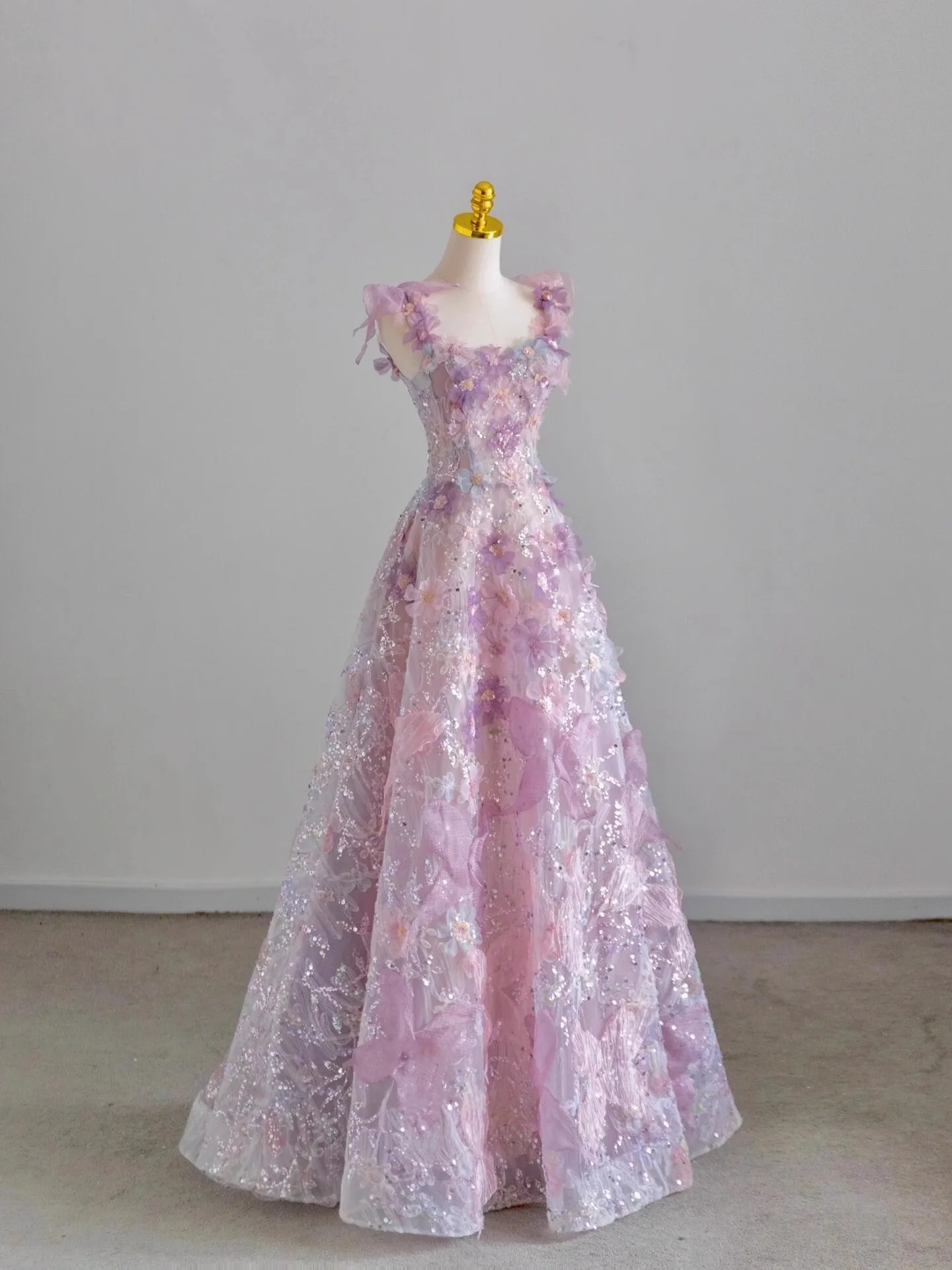 

Princ Sle Long Evening Gown Purple Wedding Dr Engagement Par Host Adult Ceremony Dr with Sa A-Line Skirt