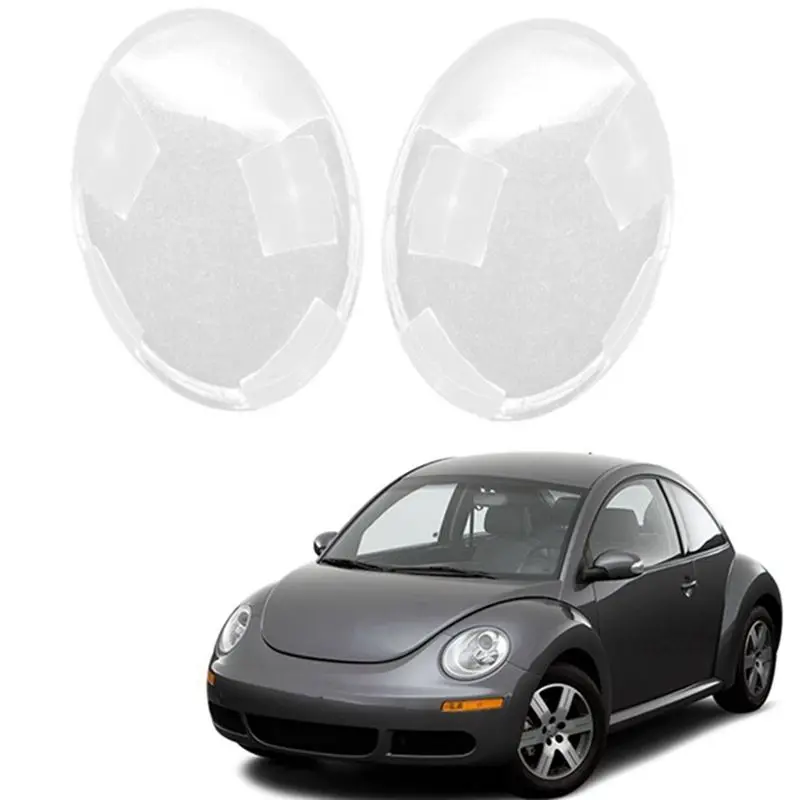 Reliable-1 Pair Headlight Lampshade Transparent Lens Cover Headlight Shell For Beetle 2006-2012