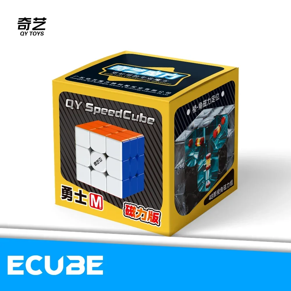 [ECube] QiYi Warrior M 2025 أحدث 3x3x3 بدون ملصقات سرعة المكعب السحري WarriorS Cubo Magico لعبة مكعبات ألغاز احترافية للأطفال