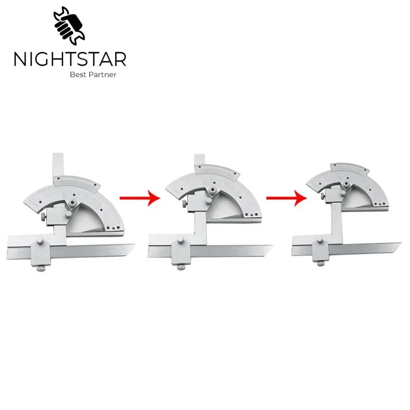 Rapporteur d\'angle universel, outil de mesure d\'angle de précision de 0 à 320 degrés
