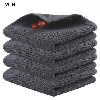 منشفة مطبخ قطنية ناعمة للغاية ، قماش تنظيف سحري ، خرق ماص ، قماش مسح سميك ، 4 *